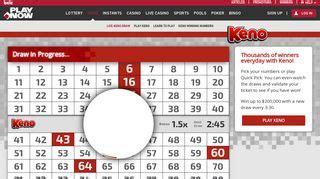 keno live draw
